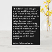 ショーペンハウアー母の日のカード カード (黄色い花)