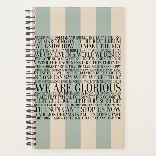 ショーマンの人生レッスン プランナー手帳 (正面)