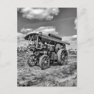 ショーマンズエンジン"Lord Nelson"白黒 ポストカード