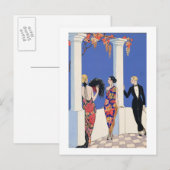 ショールの味， 1922 (ポチョワールプリント) ポストカード (正面/裏面)