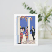 ショールの味， 1922 (ポチョワールプリント) ポストカード (スタンド正面)