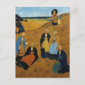 ショールを着た若いブレトンの女性 ポストカード (正面)