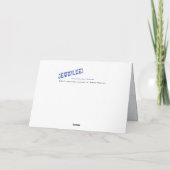 ショールを鳴らす シーズンカード (裏面)