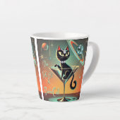 ショールガール猫の生活 カフェラテマグ (右アングル)