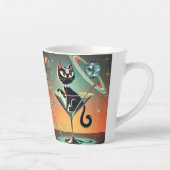 ショールガール猫の生活 カフェラテマグ (右)