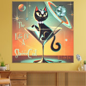 ショールガール猫の生活 キャンバスプリント (インサイチュ (リビング))