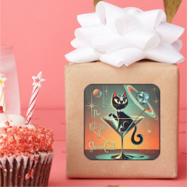 ショールガール猫の生活 スクエアシール