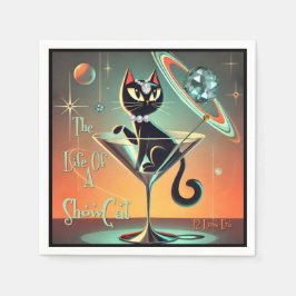 ショールガール猫の生活 スタンダードカクテルナプキン