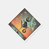 ショールガール猫の生活 スタンダードカクテルナプキン (角)