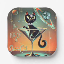 ショールガール猫の生活 ペーパープレート