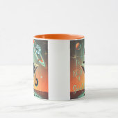 ショールガール猫の生活 マグカップ (中央)