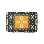 ショールデザイン:インディアンろうけつ染めスクエア。 バスマット (正面)