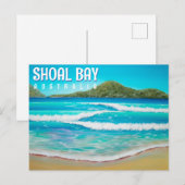 ショールベイオーストラリアビーチブルーウェー絵画ズ ポストカード (正面/裏面)