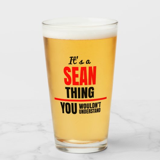 ショーンが名前を理解できないこと タンブラーグラス (ドリンク正面)