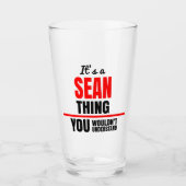 ショーンが名前を理解できないこと タンブラーグラス (正面)