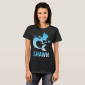 ショーンという名前の人へのハッピーマーメイド Tシャツ (正面フル)