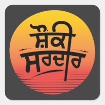 ショーンキサルダーブラックスクエアステッカー