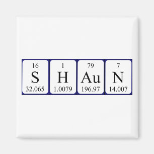 ショーン周期表名磁石 マグネット