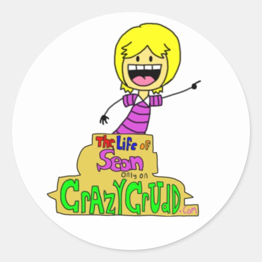 ショーン・ステッカーの人生 ラウンドシール (正面)