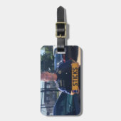 ショーンC. Larkin Luggage下士官のラベル ラゲッジタグ (正面縦)