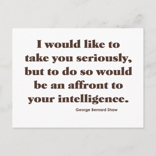 ショー・オン・インテリジェンス ポストカード (正面)