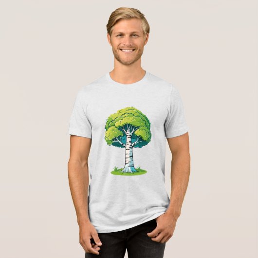 シラカバ トライブレンドTシャツ (正面全面)