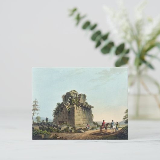 シラキュースの近くの巨大な柱のベース，プレート ポストカード (スタンド正面)