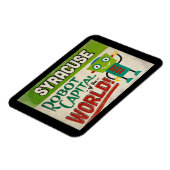 シラキュースニューヨークロボット – おもしろいヴィンテージ マグネット (左側)