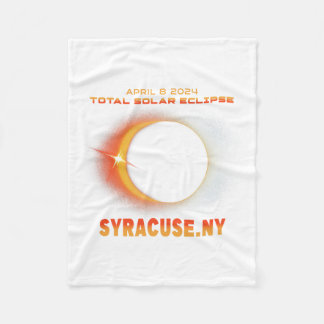 シラキュースニューヨーク総太陽の食2024 フリースブランケット