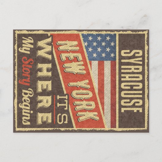 シラキュースニューヨーク ポストカード (正面)