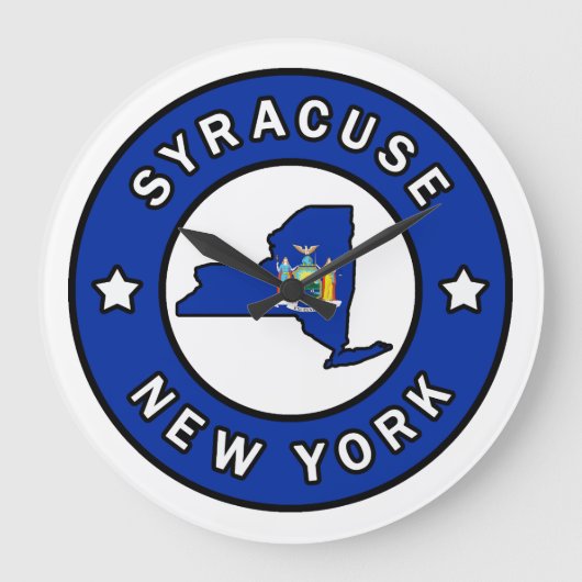 シラキュースニューヨーク ラージ壁時計 (正面)