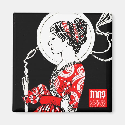 シラキュースマグネットのセント・ルーシー（スクエア） マグネット (正面)