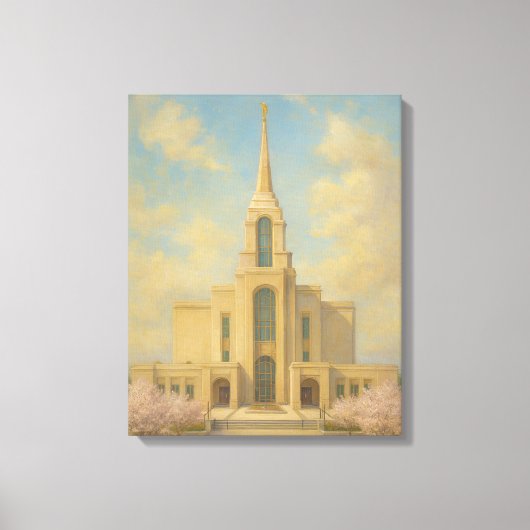 シラキュースユタ絵を描テンプル™ LDS Wall Art Canvas キャンバスプリント (正面)