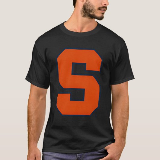 シラキュース離れオレンジ胸アイコン Tシャツ (正面)