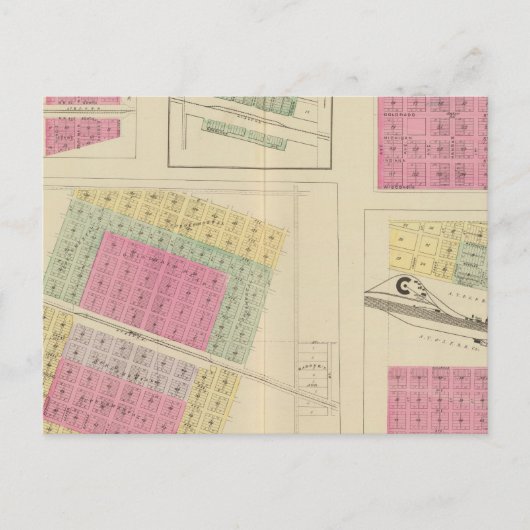 シラキュース、クーリッジ、ハドソン、ロコ、カンザス ポストカード (正面)