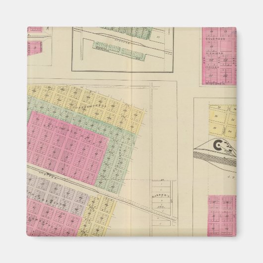 シラキュース、クーリッジ、ハドソン、ロコ、カンザス マグネット (正面)