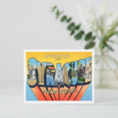 シラキュース、ニューヨークヴィンテージビッグ文字はがき ポストカード (スタンド正面)