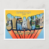 シラキュース、ニューヨークヴィンテージビッグ文字はがき ポストカード (正面)