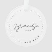 シラキュース、ニューヨークNY旅行統一された州 オーナメント (正面)