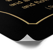 シラクの花と聖書の引用文24:21 ポスター (角)