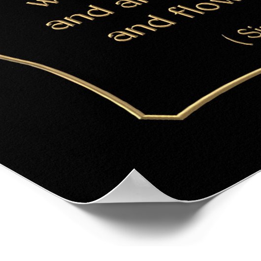 シラクの花と聖書の引用文24:21 ポスター (角)