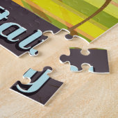 シラクサイタリアの景観旅行ポスター。 ジグソーパズル (側面)