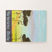 シラクサイタリアの景観旅行ポスター。 ジグソーパズル (横)