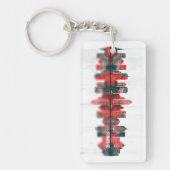 シラクサニューヨークスカイライン キーホルダー (正面)