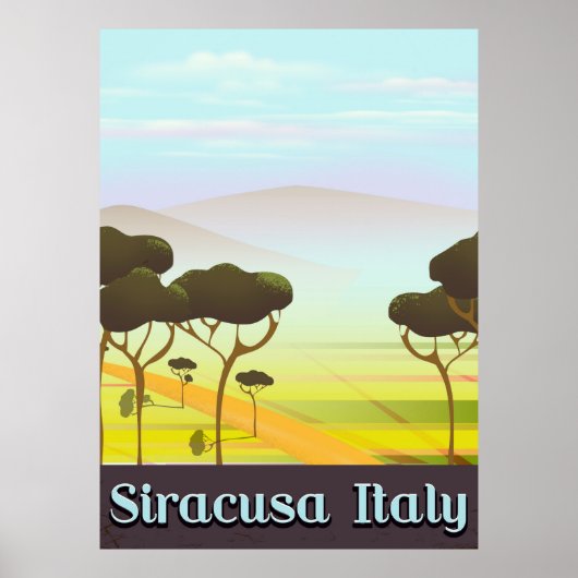 シラクサ イタリア 風景 旅行 ポスター (正面)
