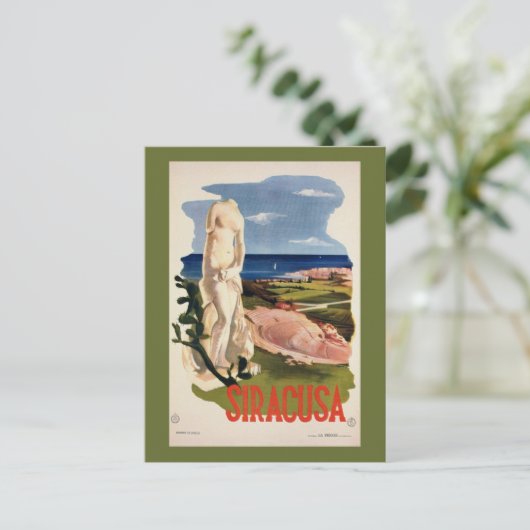 シラクサ サイラキュース イタリア ヴィンテージ イタリア旅行 ポストカード (スタンド正面)