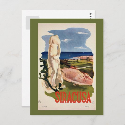 シラクサ サイラキュース イタリア ヴィンテージ イタリア旅行 ポストカード (正面/裏面)