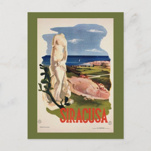 シラクサ サイラキュース イタリア ヴィンテージ イタリア旅行 ポストカード (正面)