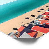 シラパステルブルービーチシーン ポスター (角)