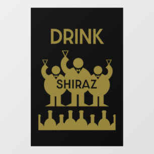 シラーズワインの飲み物 ウィンドウサイン
